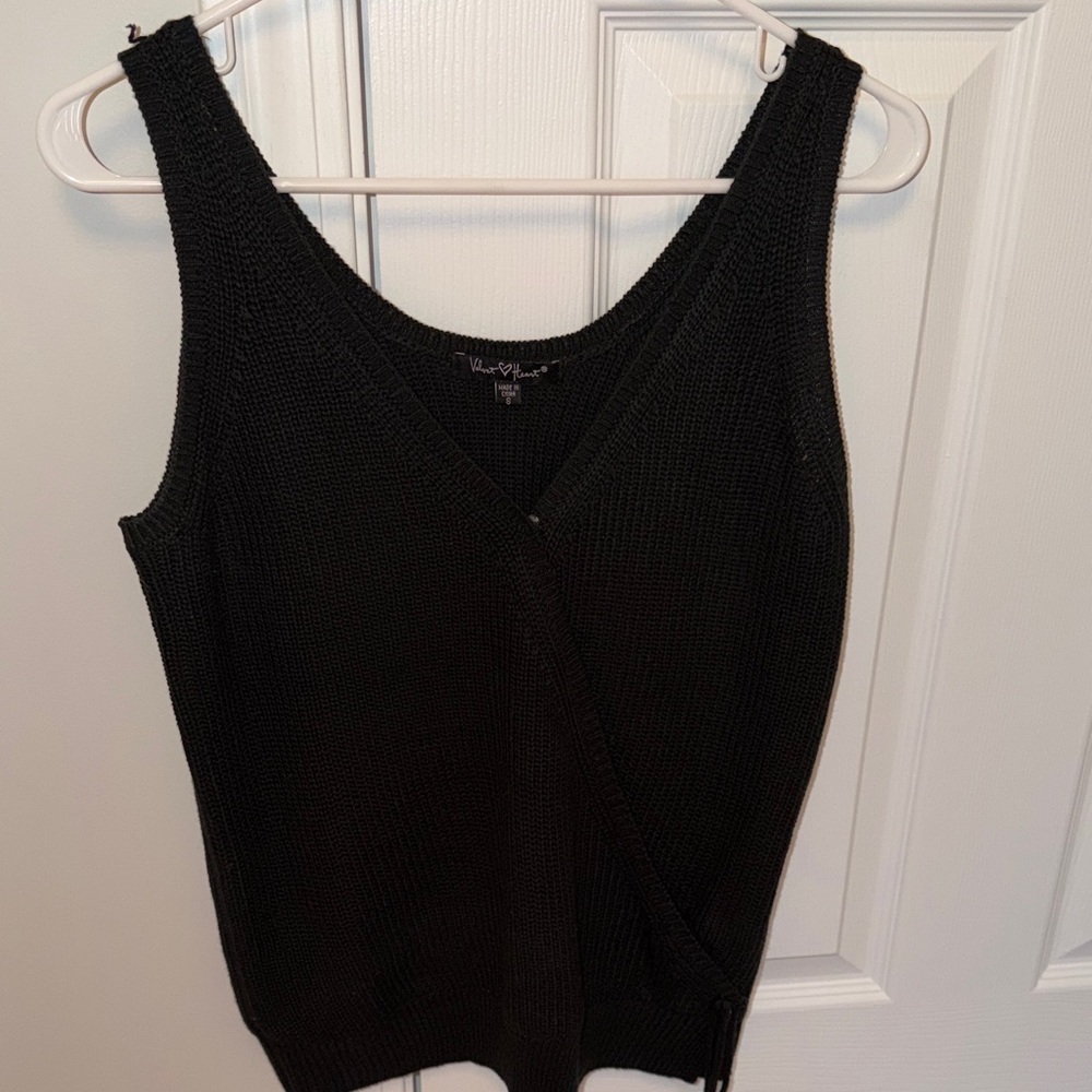 Velvet Heart Black Wrap-Style Knit Tank- SIZE SMALL!